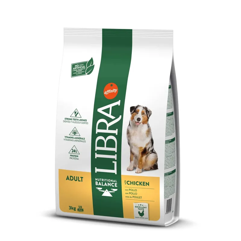 Weekendaanbieding Cibo secco per cani Libra dog adult pollo 3 kg