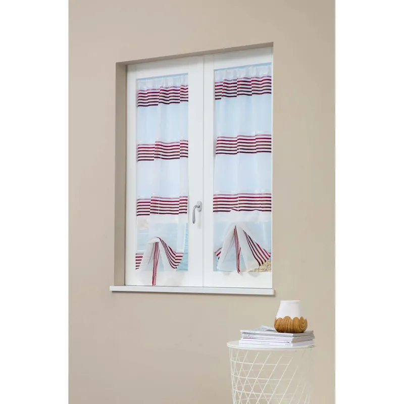 Tenda a vetro Nizza L 60 x H 150 cm bordeaux Express Levering