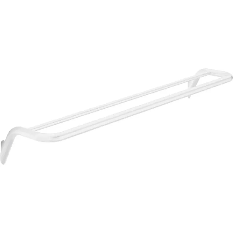 Porta asciugamani doppio da parete Idrostile 616x89 mm Bianco Veilige Betaling