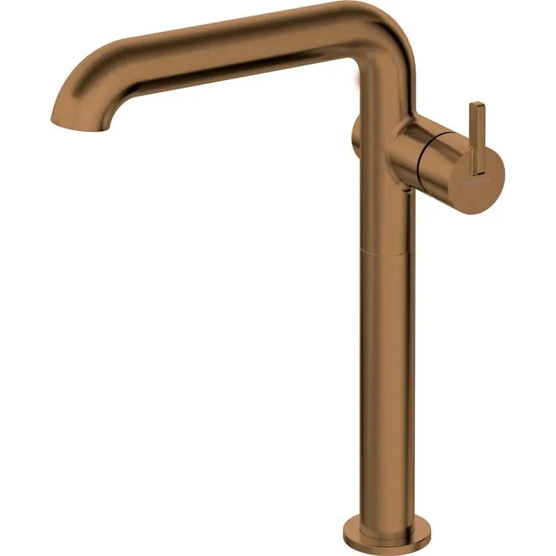 Miscelatore lavabo Limonar alto con bocca rettangolare bronzo spazzolato Merkproduct