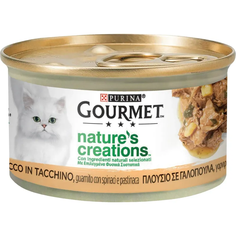Cibo umido Tacchino, con spinaci e pastinaca Purina Gourmet Nature`s Gecertificeerd