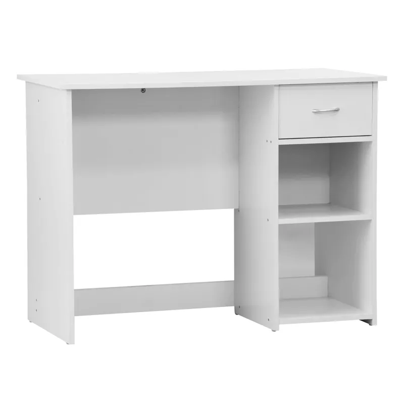 Dagaanbieding Scrivania con cassetto in pannello truciolare 100x50x75 cm bianco