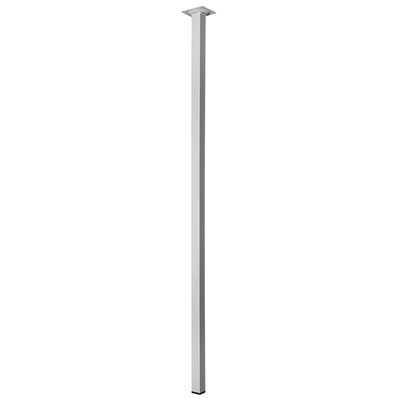 Gamba per tavolo Hettich effetto alluminio 25x25x900 mm Superprijs