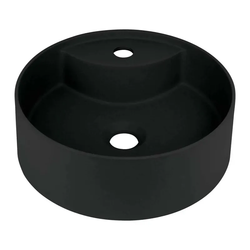 Actieprijs Lavabo da appoggio granito Limonar Idrostile foro rubinetto Nero
