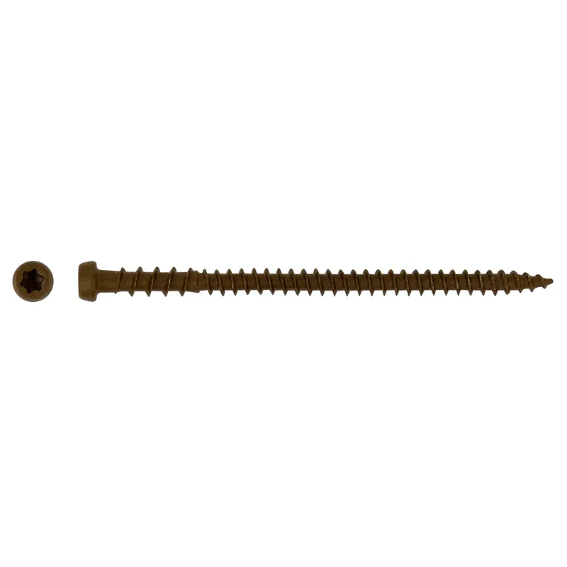 Express Levering Vite per legno testa cilindrica T20 marrone 5x60 mm 30 pz