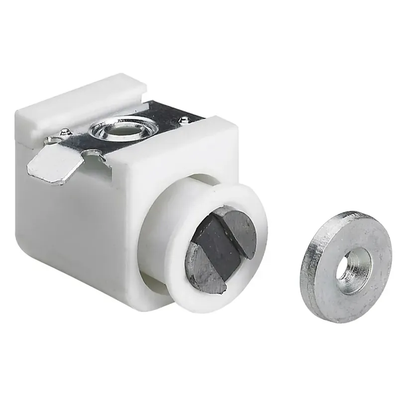 Chiusura magnetica a pressione in plastica bianco 2 pz Veilige Betaling