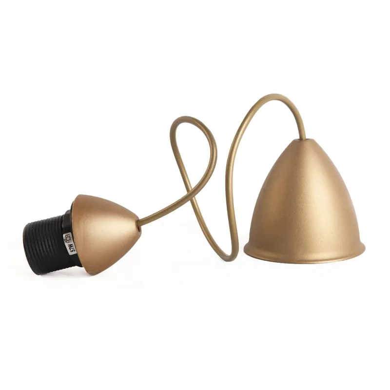 Shop Nu Montatura oro per lampadario a sospensione E27 H100 cm
