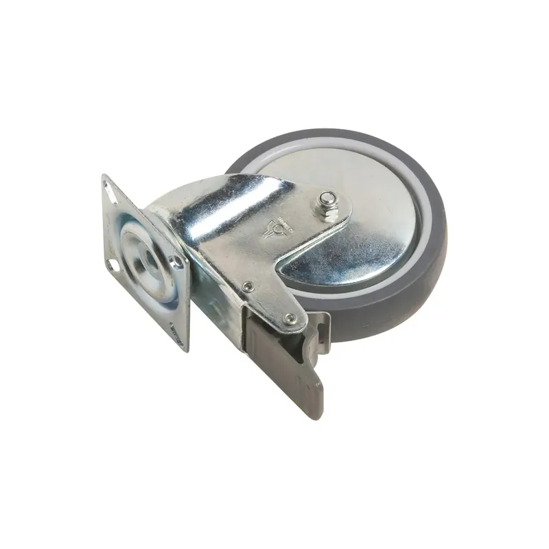 Direct Beschikbaar Rotella sterzante con piastra bloccaggio e cuscinetto radente Ø100 mm 55kg