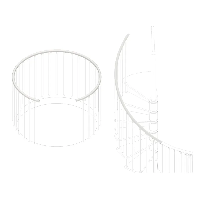 Flitsaanbieding Corrimano in plastica L 500 cm bianco