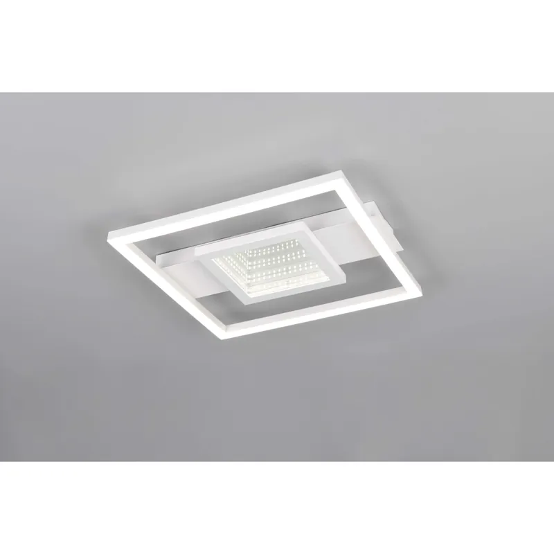 Seizoensaanbieding Plafoniera LED Wheleer quadrata 2000lm 4000K 35x35cm bianco opaco