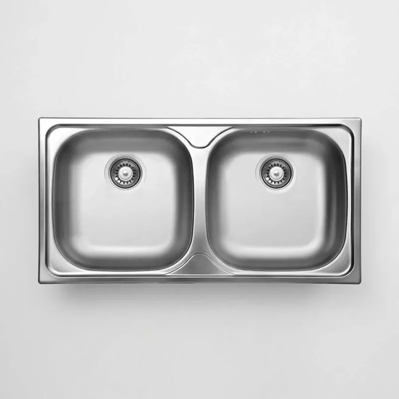 Seizoensaanbieding Lavello 2 vasche Idrostile Jobabo 435x150 mm acciaio inox