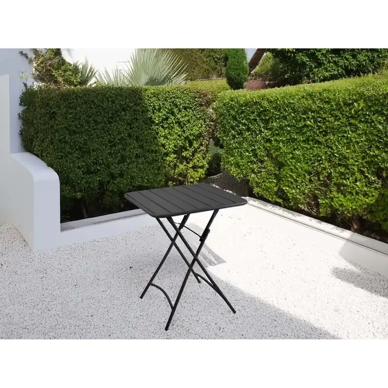 Tavolo pieghevole da giardino Rovigo antracite 80x80x72 cm Actieprijs