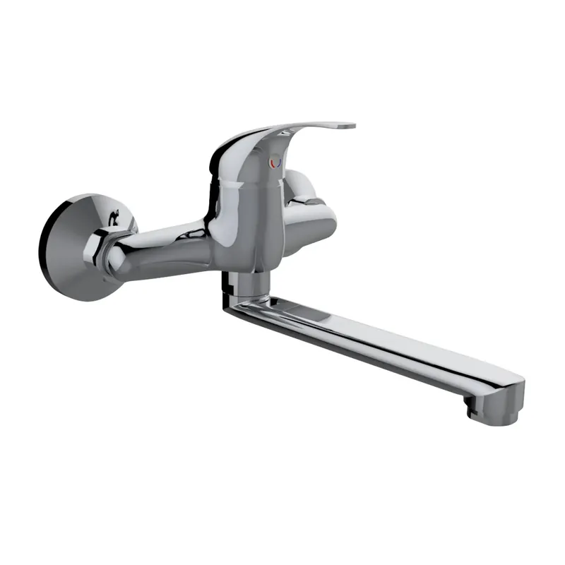 Betaalbaar Rubinetto cucina monocomando a muro Fast cromo