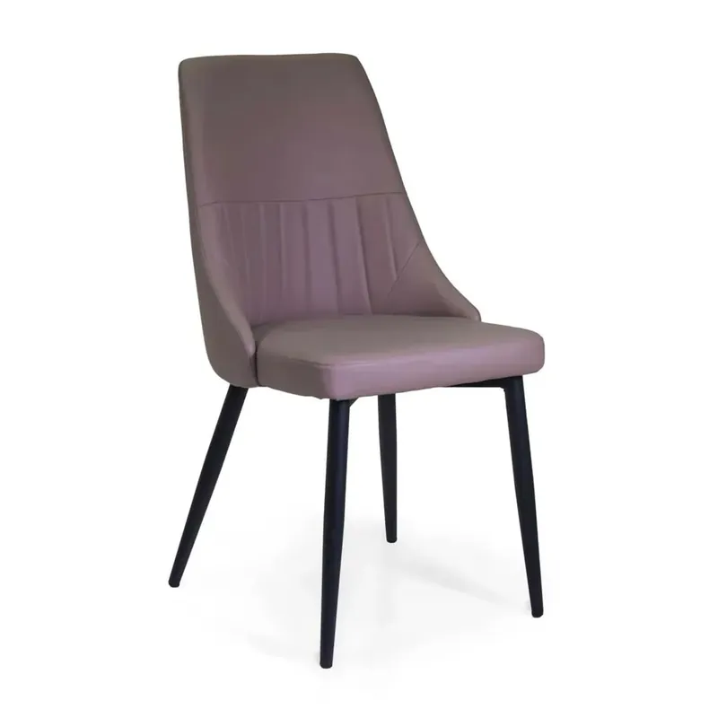 Express Levering Sedia in ecopelle Oliver tortora 48x58xh48/90 cm