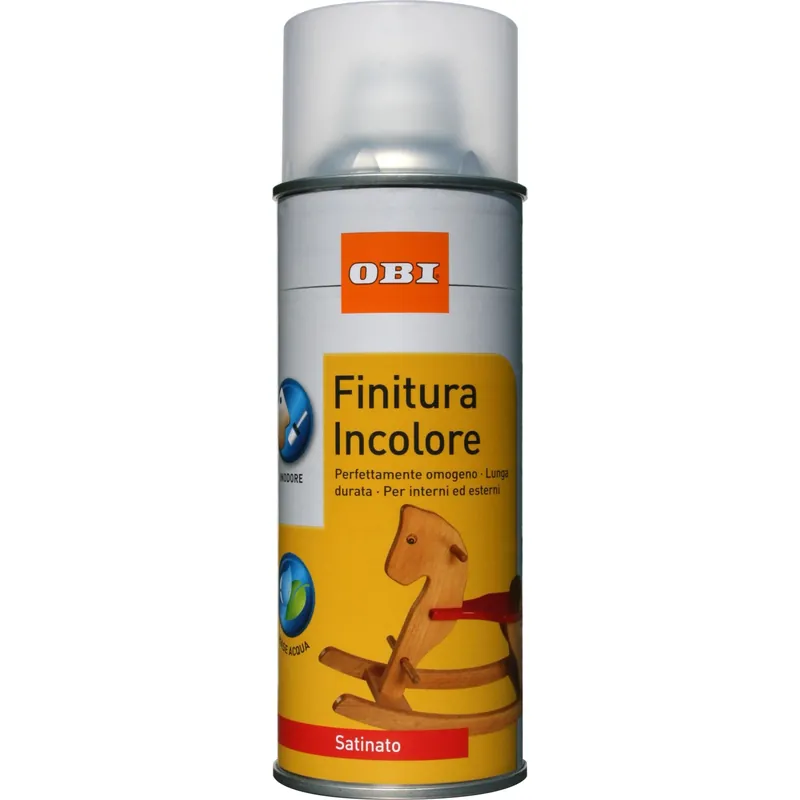 Goedkoop OBI vernice spray Finitura satinata base acqua incolore 400 ml