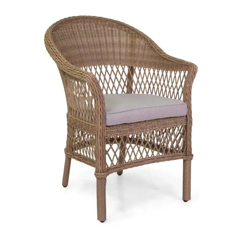 Meest Verkocht Poltrona da giardino con cuscino Murrieta in alluminio colore naturale