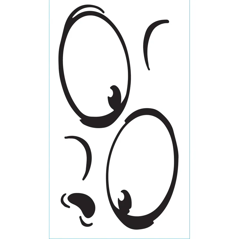 Direct Verzonden Adesivo decorativo per parete Eyes 15x31 cm
