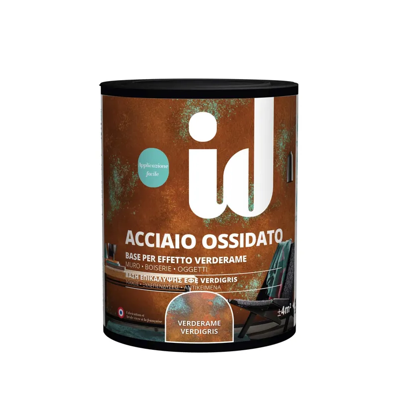 Goedkoop Pittura acciaio ossidato verde-rame effetto corten 1 l