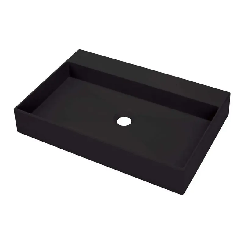 Gecertificeerd Lavabo da appoggio Puerto Padre Idrostile foro rubinetto 400x100 mm nero