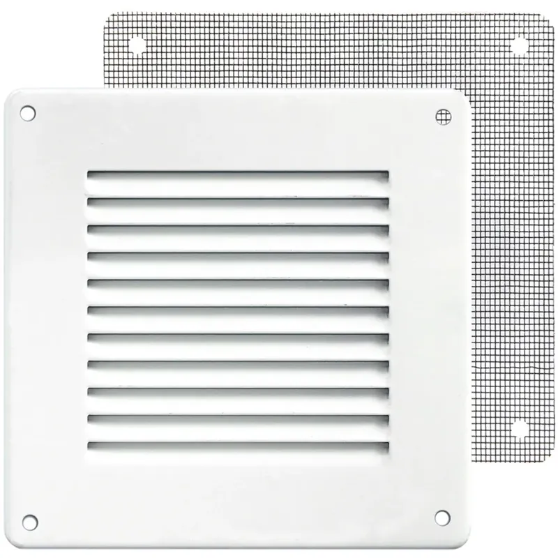 Griglia di aerazione in lamiera 140 mm x 140 mm Finale Uitverkoop