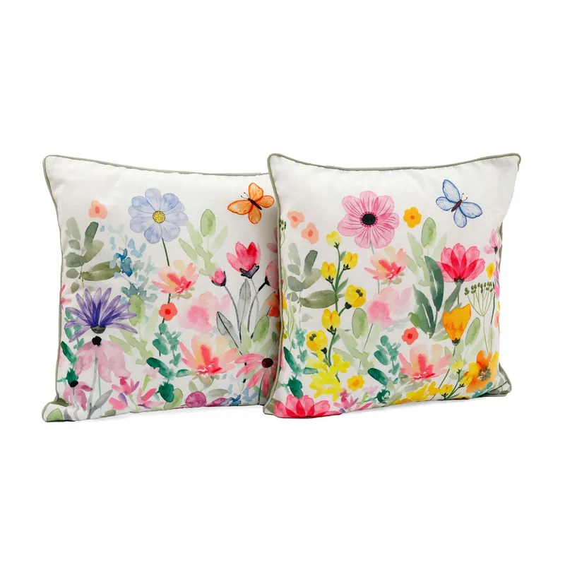 Cuscino d`arredo Spring Time 45x45x10 cm multicolore Snelle Levering