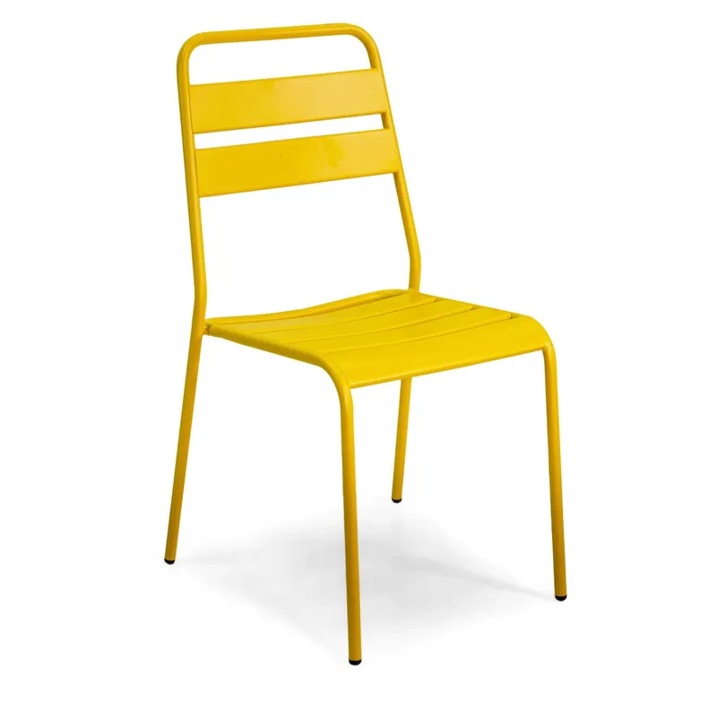 Alleen Vandaag Sedia da giardino senza cuscino Rovigo in metallo giallo