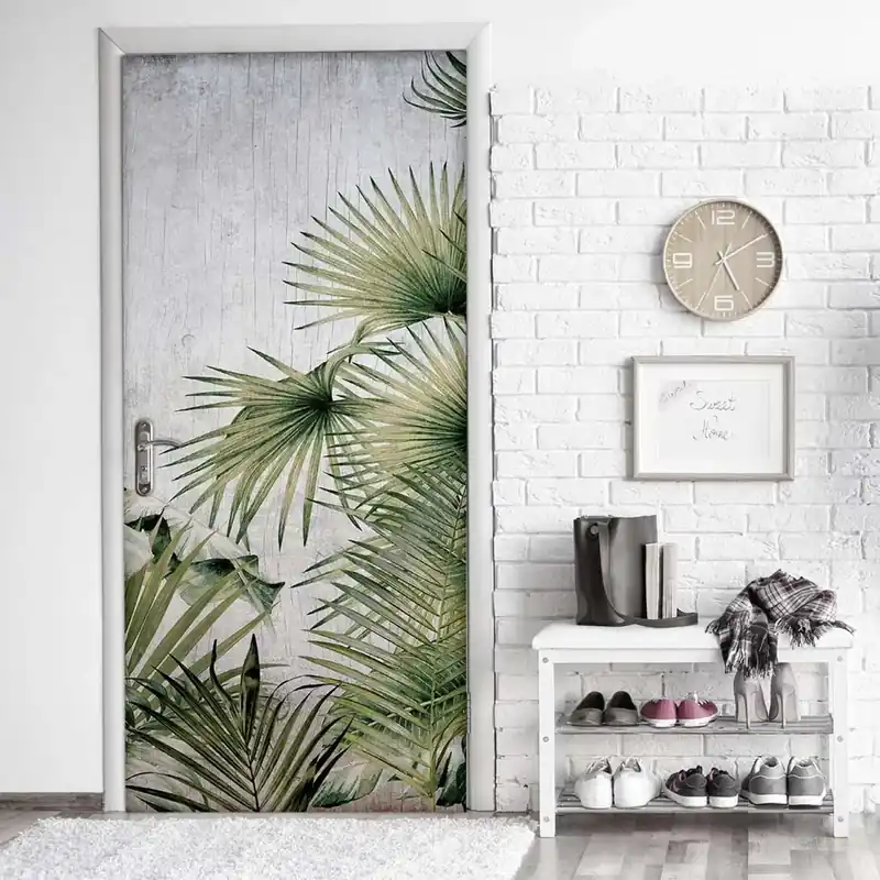 Decorazione Autoadesiva per porta Vintage Tropical 210x83 cm Betrouwbaar