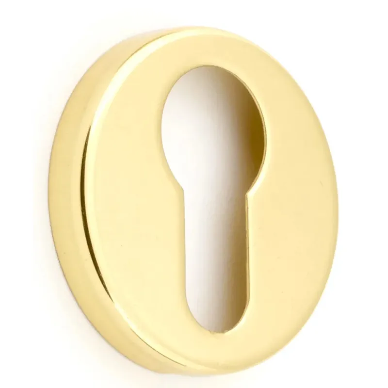 Coppia bocchette foro Yale tonda ottone lucido Beste Prijs
