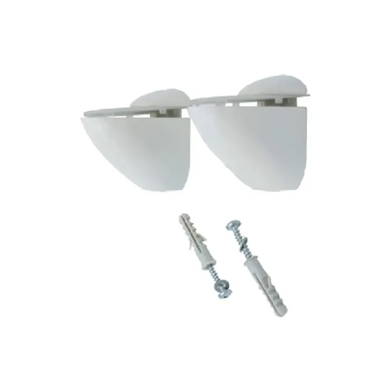 Supporti per mensole in zama e plastica bianchi 22 kg di portata Bestel Nu
