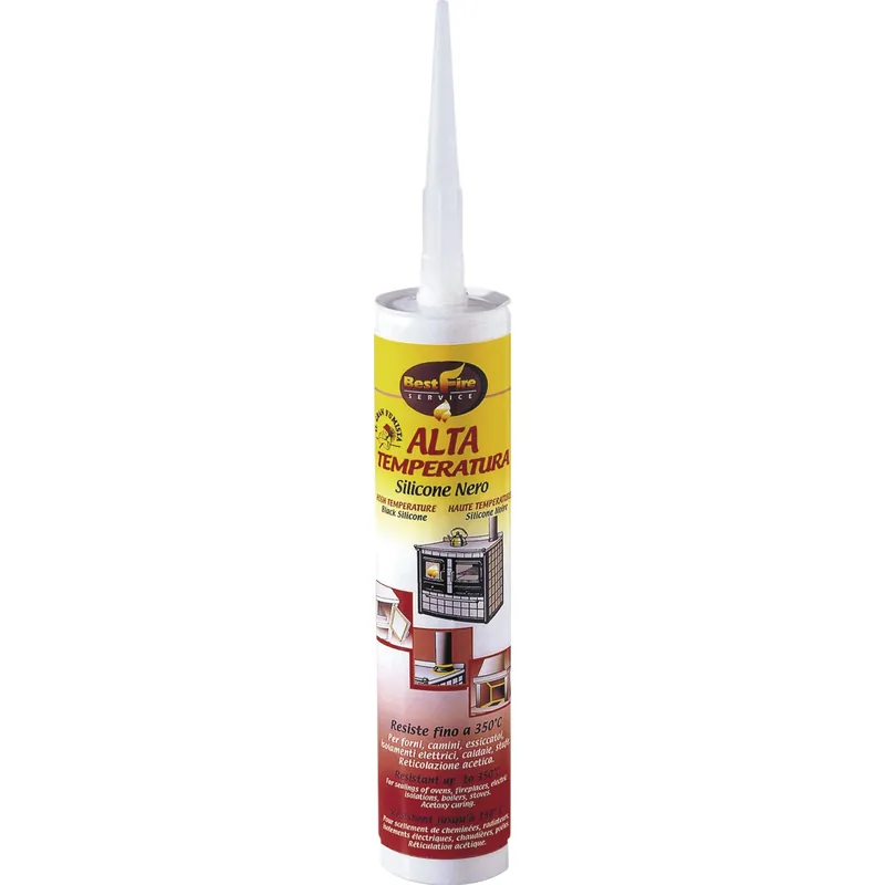 Silicone nero resistente alle alte temperature in cartuccia 310 ml Snelle Levering