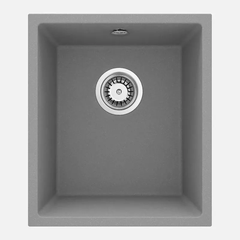Lavello 1 vasca incasso Idrostile Colón 460x200 mm grigio metallizzato Bestel Nu