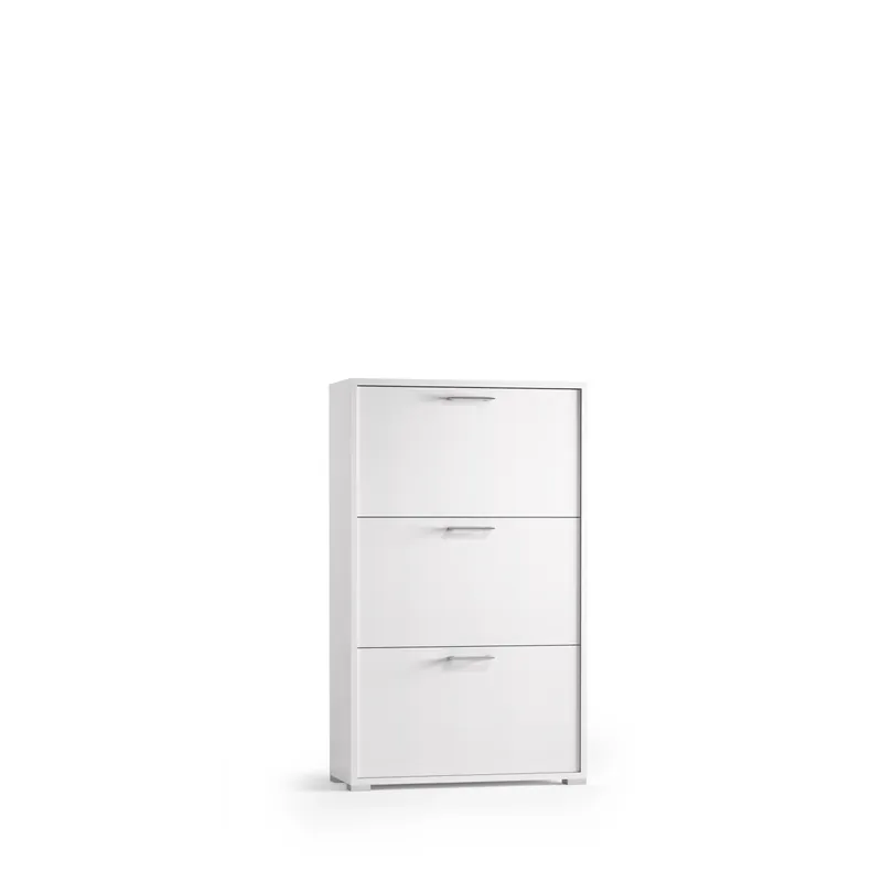 Koop Online Scarpiera doppia profondità 3 ante a ribalta Terraneo 112x67x28 cm bianco neutro