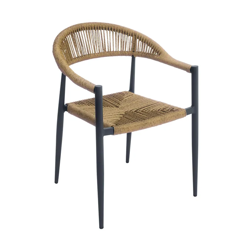 Sedia giardino contract All.Wicker alluminio grigio wicker paglia Lage Kosten