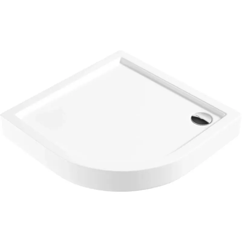 Piatto doccia acrilico semicircolare Idrostile Genio 80x80 cm bianco Veilige Betaling