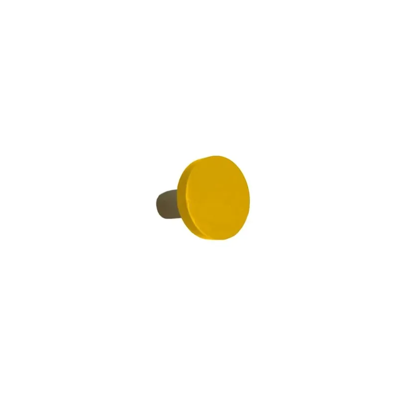 Pomolo rotondo in MDF Ø 30 mm giallo opaco Nieuw