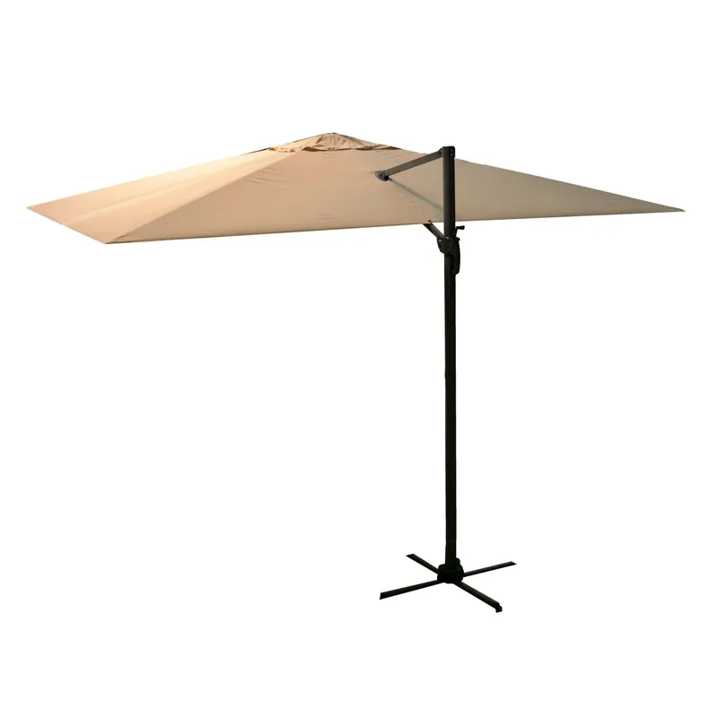 Ombrellone da giardino a palo decentrato New Michigan Ø 300 cm sabbia Finale Uitverkoop