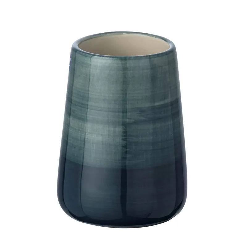 Portaspazzolini Wenko in ceramica petrolio Goedkoop