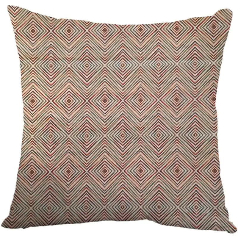 Veilige Betaling Fodera per cuscino fantasia rombi multicolor 40x40 cm