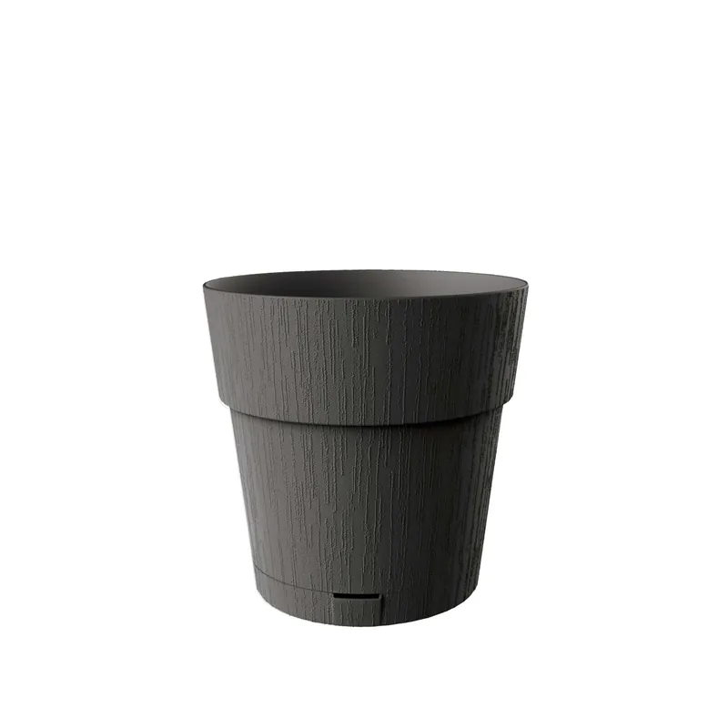 Weekendaanbieding Vaso per piante plastica riciclata Grafite Ø 15 cm