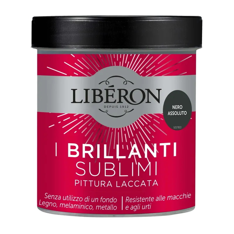 Betrouwbaar Pittura Laccata I Brillanti Sublimi Nero assoluto 0,5 l