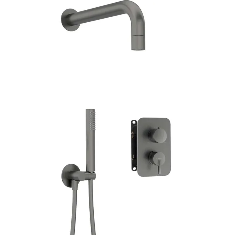 Direct Verzonden Set doccia incasso Idrostile Limonar con box e soffione 42 mm cromo