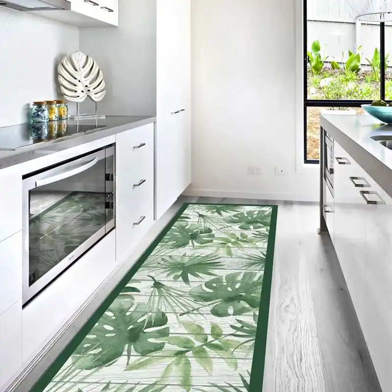 Passatoia in Vinile Green Tropical 50x240 cm Favoriet