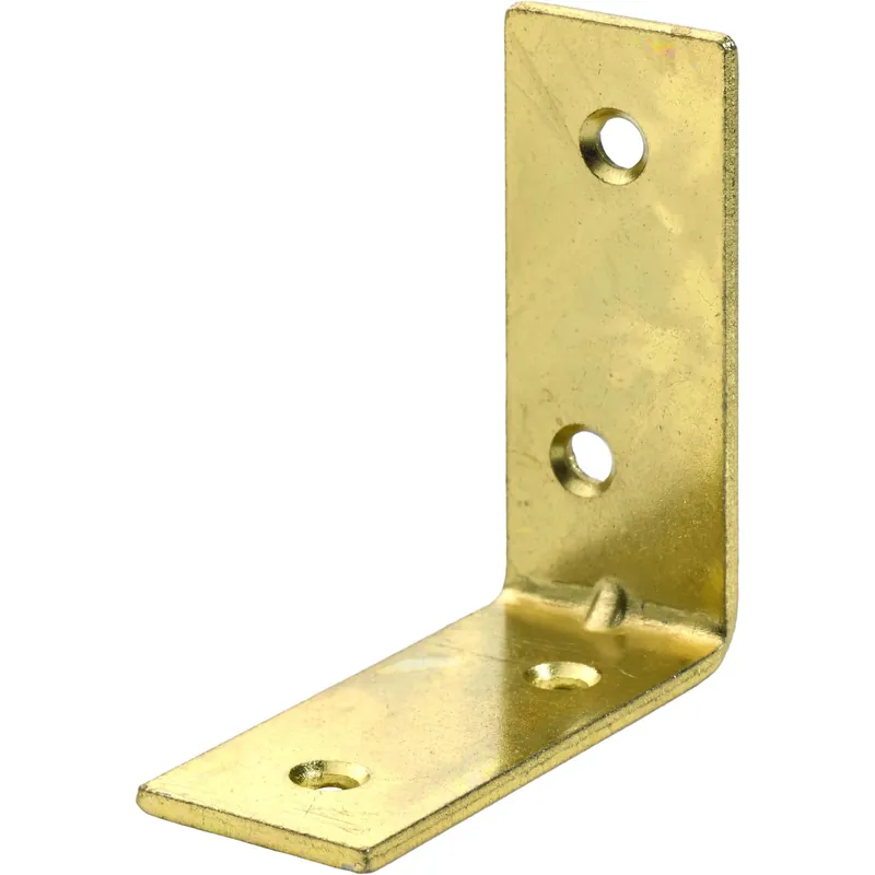 Goedkoop Staffa angolare per sedie Hettich acciaio ottonato 50x50x15 mm 4 pz