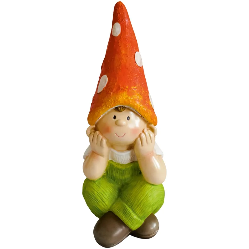 Snelle Levering Figura decorativa Bambino seduto 37,5 cm