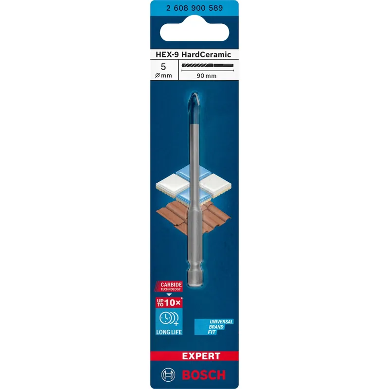 Premium Punta Bosch Expert HEX-9 HardCeramic Ø 5x90 mm