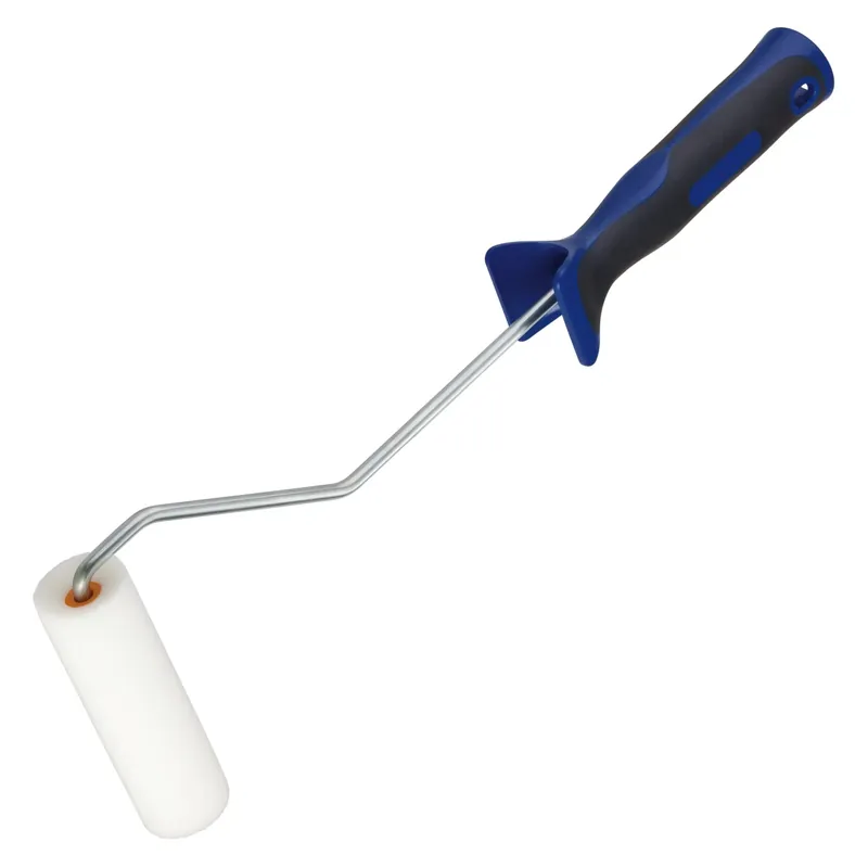 Rullo in schiuma concavo manico lungo impugnatura Soft LUX-TOOLS nero-blu 10 cm Laatste Versie