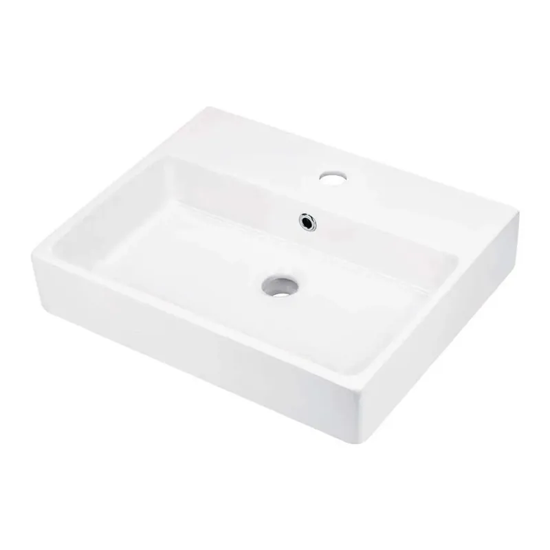 Lage Kosten Lavabo sospeso/appoggio Madruga Idrostile foro rubinetto 50x40 cm Bianco