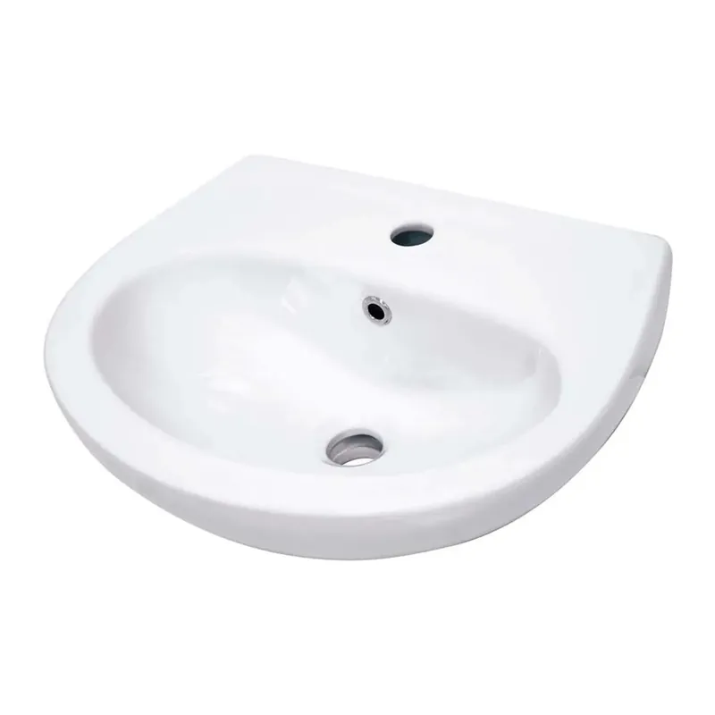 Direct Beschikbaar Lavabo sospeso ceramica Segundo Frente Idrostile con foro rubinetto Bianco