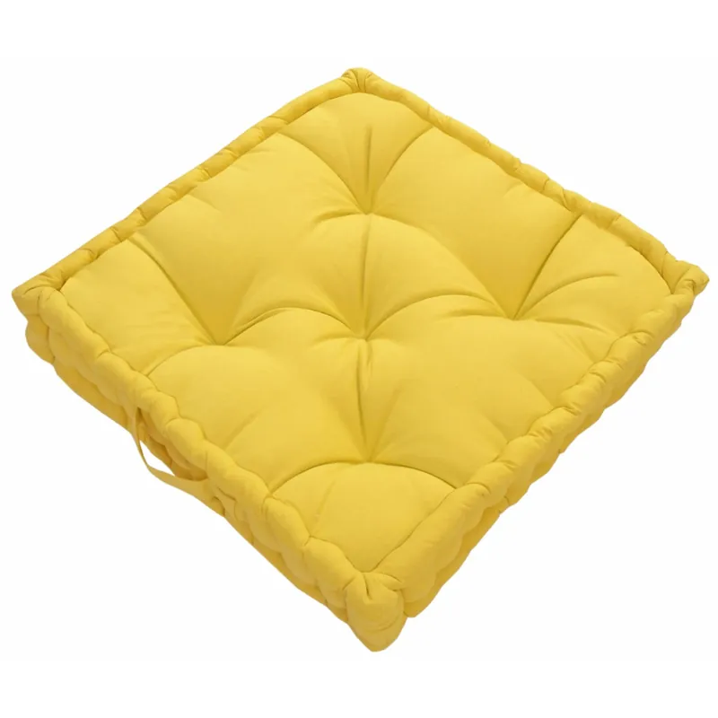 Cuscino da pavimento Futon colore giallo 60x60 cm Favoriet