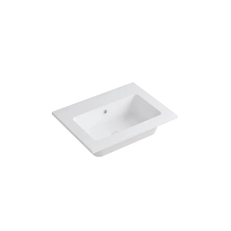 Nieuw Lavabo in marmoresina centrale 60 cm Bianco opaco
